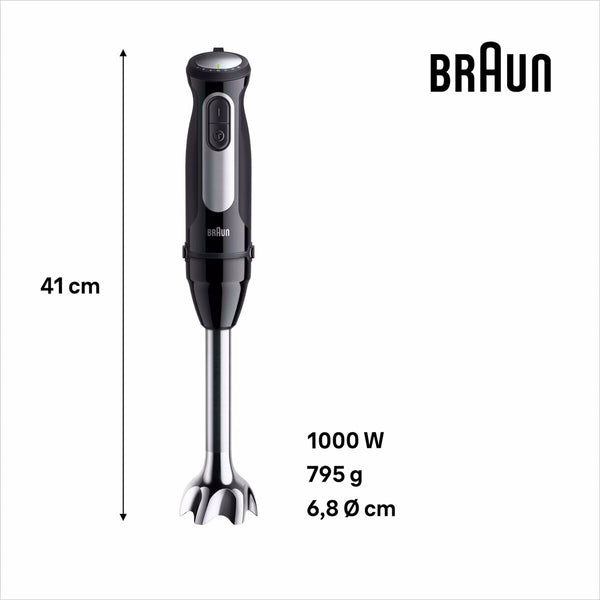 Braun Sauvasekoitin 1000 W Musta - Vuodevaatteet.fi