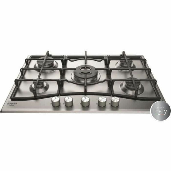 Hotpoint kaasukäyttöinen keittolevy, 5 poltinta