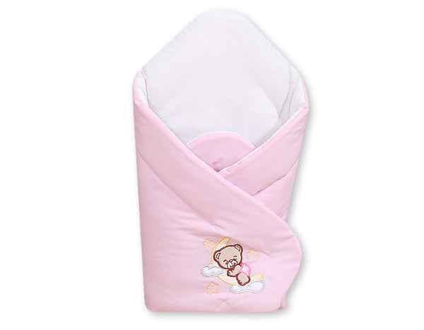Babynest mit verstärktem Boden – Good night pink