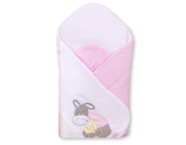 Babynest mit verstärktem Boden - Donkey Luca pink