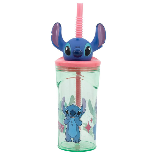 Stitch 3D Juomalasi Pillillä 360 ml
