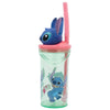 Stitch 3D Juomalasi Pillillä 360 ml