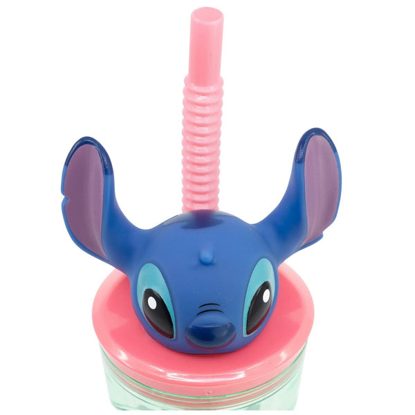Stitch 3D Juomalasi Pillillä 360 ml