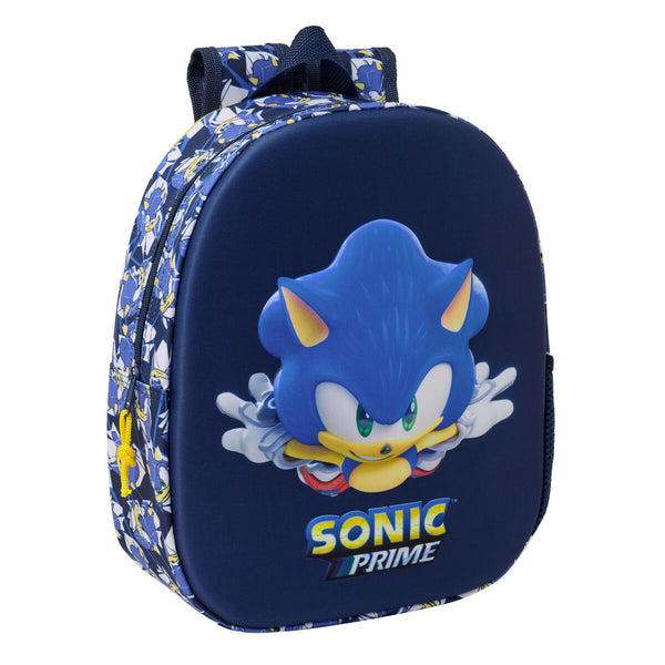 Sonic City Sininen Koululaukku 27 x 33 x 10 cm
