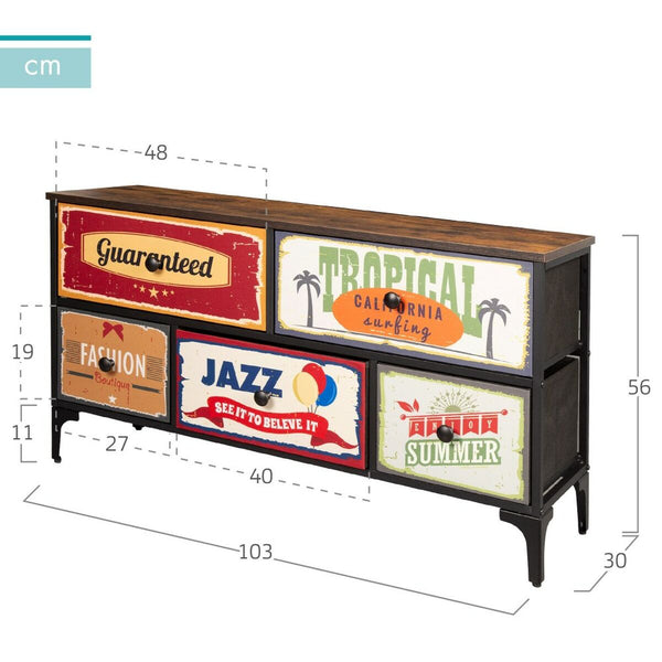 Max Home Vintage Lipasto 103x56x30 cm