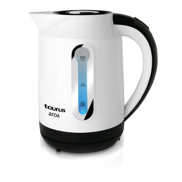 Taurus AROA NEW Vedenkeitin Valkoinen 1,7 L - Vuodevaatteet.fi