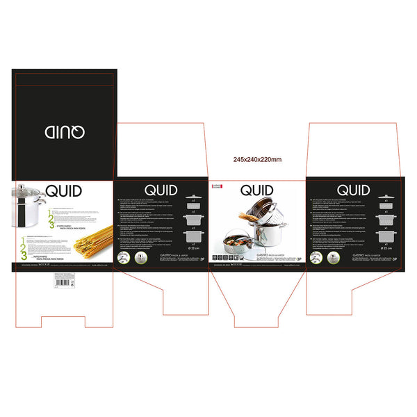 Quid Keittoastiat 3 kpl Ruostumaton Teräs