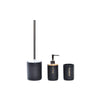 DKD Home Decor Kylpyhuonesetti Musta Bambu