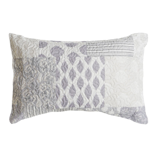 Patchwork-tyyny Beige Harmaa Polyesteri 60x40 cm