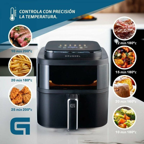 Grunkel Light Fryer 6L Ilmafriteerauskeitin Musta - Vuodevaatteet.fi