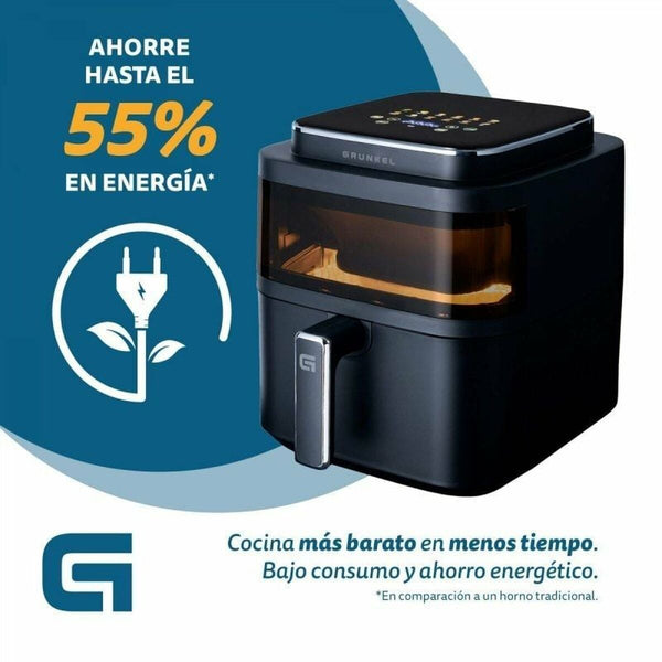 Grunkel Light Fryer 6L Ilmafriteerauskeitin Musta - Vuodevaatteet.fi