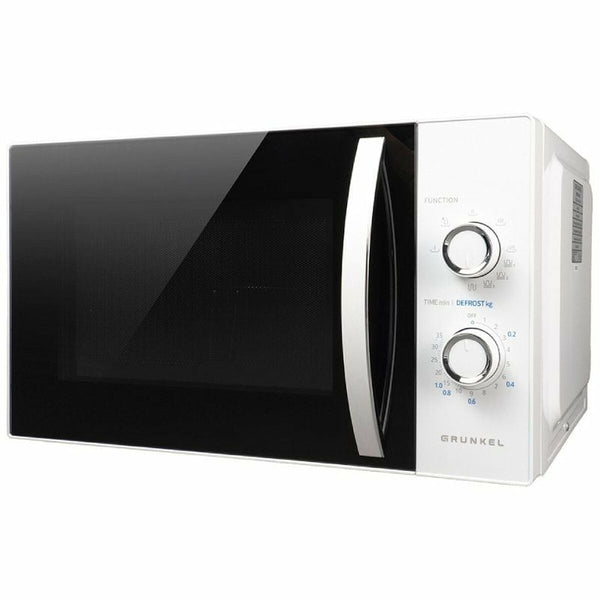 Grunkel MWG-25MA Mikroaaltouuni Grillillä 800W 25L Valkoinen - Vuodevaatteet.fi