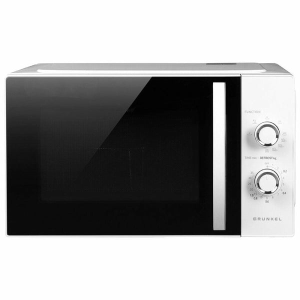 Grunkel MWG-25MA Mikroaaltouuni Grillillä 800W 25L Valkoinen - Vuodevaatteet.fi