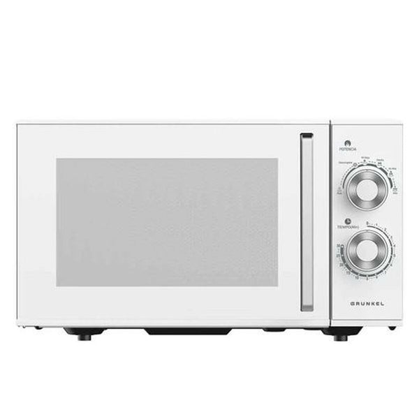 Grunkel Valkoinen Mikroaaltouuni 25L 900W - Vuodevaatteet.fi