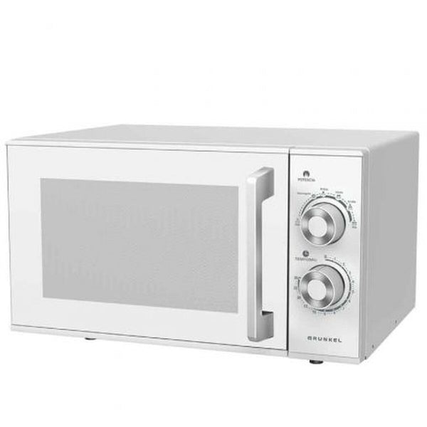 Grunkel Valkoinen Mikroaaltouuni 25L 900W - Vuodevaatteet.fi