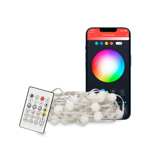 KSIX 10m RGB LED-nauhat kaukosäätimellä