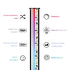 KSIX LED-lattialamppu 12 W, 140 cm, musta
