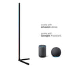 KSIX LED-lattialamppu 12 W, 140 cm, musta