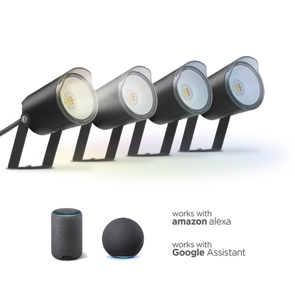 KSIX SmartLED älykäs LED-valonheitin 3000K musta