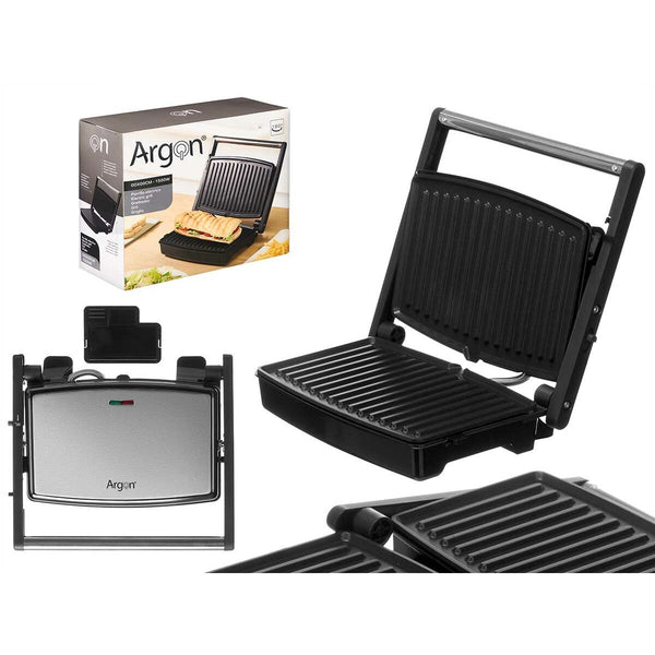 Argon Musta Kontaktigrilli 1500 W - Vuodevaatteet.fi