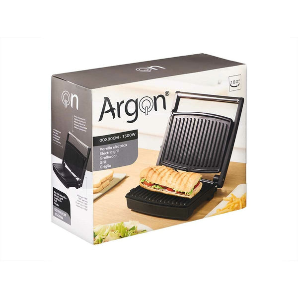 Argon Musta Kontaktigrilli 1500 W - Vuodevaatteet.fi