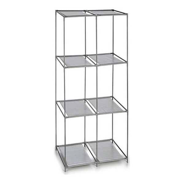 Harmaat Hyllyt Metalli Kangas Muovinen 35x102x68 cm