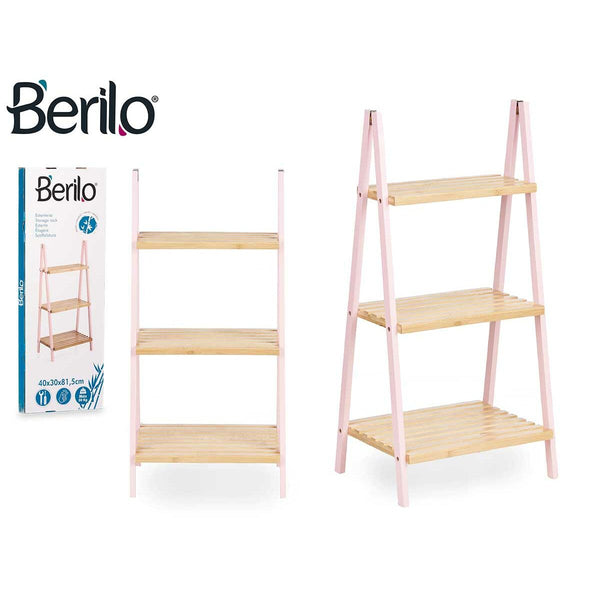 Berilo Kylpyhuonehyllyt Pinkki ja Luonnollinen