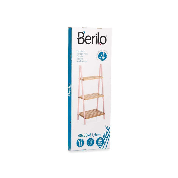 Berilo Kylpyhuonehyllyt Pinkki ja Luonnollinen