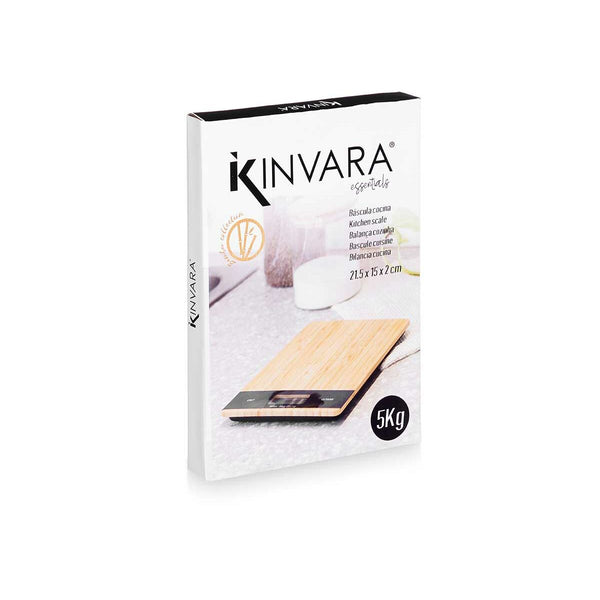 Kinvara Keittiövaaka Bambu 5 kg - Vuodevaatteet.fi