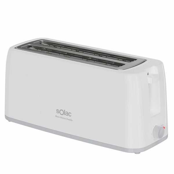 Solac 1200 W leivänpaahdin, valkoinen - Vuodevaatteet.fi