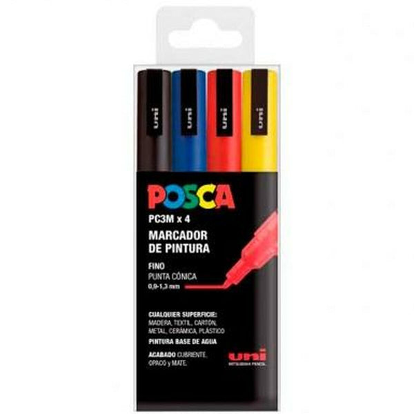 Posca Monivärinen Tussisetti 4 kpl