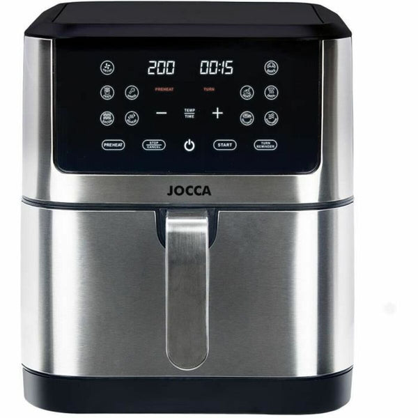 JOCCA Ilmafriteerauskeitin 1800 W, 8 L, Teräs - Vuodevaatteet.fi