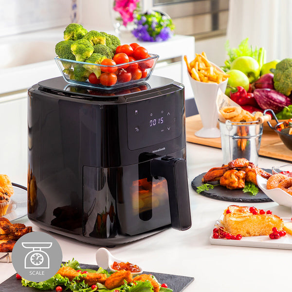 InnovaGoods Airfryer vaa'alla 5L Musta - Vuodevaatteet.fi