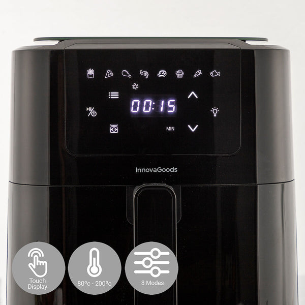 InnovaGoods Airfryer vaa'alla 5L Musta - Vuodevaatteet.fi