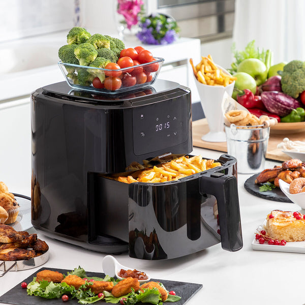 InnovaGoods Airfryer vaa'alla 5L Musta - Vuodevaatteet.fi
