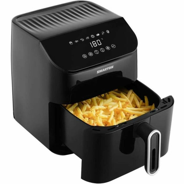 Smarton Musta Kuumailmapaistinpannu 1350 W 4,5 L - Vuodevaatteet.fi