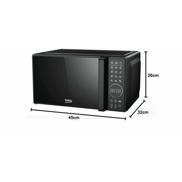 Beko Mikroaaltouuni Grillillä 20L Musta - Vuodevaatteet.fi