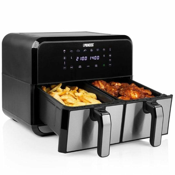 Princess Airfryer 8L, 2400W, Musta - Vuodevaatteet.fi