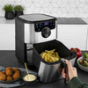 Princess Airfryer 1500 W Musta/Hopea 4,5 L - Vuodevaatteet.fi