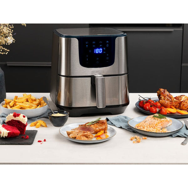 Princess Airfryer 5,5 L Hopeinen - Vuodevaatteet.fi