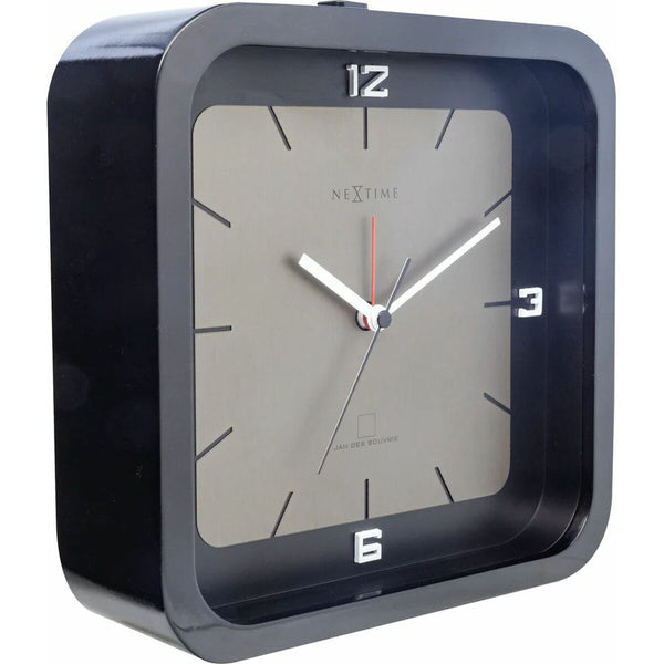 Nextime musta pöytäkello tyylikkäällä designilla