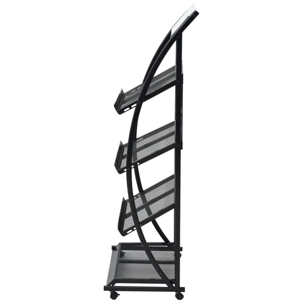 Zeitungsständer Brandenburg, schwarz-weiß, 47x40x134cm (DIN A4)