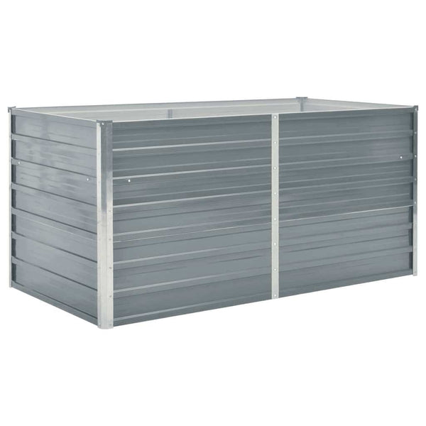 Graues Hochbeet Hareclia 160x80x77cm (verzinkter Stahl)