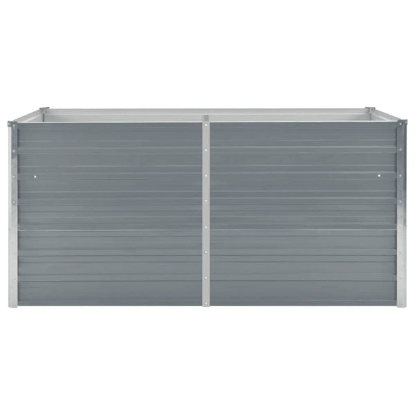 Graues Hochbeet Hareclia 160x80x77cm (verzinkter Stahl)