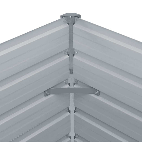 Graues Hochbeet Hareclia 160x80x77cm (verzinkter Stahl)