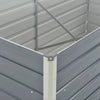 Graues Hochbeet Hareclia 160x80x77cm (verzinkter Stahl)