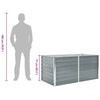 Graues Hochbeet Hareclia 160x80x77cm (verzinkter Stahl)