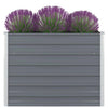 Graues Hochbeet Casandra 100x100x77cm (verzinkter Stahl)