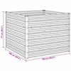 Graues Hochbeet Casandra 100x100x77cm (verzinkter Stahl)