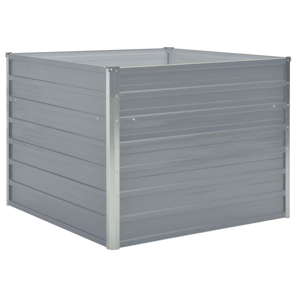 Graues Hochbeet Casandra 100x100x77cm (verzinkter Stahl)